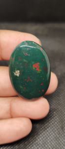 UDGEMS Natural Blood Jasper Cabochon Gemstone Green & Red Mixed Size Loose para la fabricación de joyas - Product Image 4