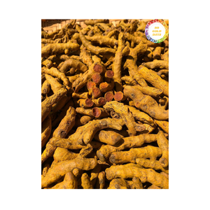 Racines naturelles de curcuma séchées entières et tranchées origine du Vietnam parfaites pour les épices assaisonnement ingrédient de cuisine et vente en gros en vrac - Product Image 1