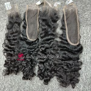 Extensiones de Cabello Vietnamita Rizado Birmano de Alta Calidad con Cierre de Encaje HD 2x6, Cabello Virgen con Cutícula Alineada, Económico - Product Image 5