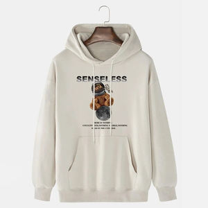 Haute qualité unisexe pull sweat hommes femmes hiver coton à capuche conception organique en gros blanc à capuche polaire imprimé - Product Image 6