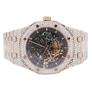 นาฬิกาสำหรับผู้ชายทำจากเพชรเย็นปรับแต่งได้ผลิตจากโรงงานโดยตรงเคสเหล็กสไตล์ฮิปฮอปและของขวัญหน้าปัดกระจก - Product Image 6