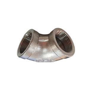 Codo de acero inoxidable 1/8 \ "OEM/ODM Embalaje personalizado y logotipo Alto nivel de perfección Obras de construcción Accesorios de tubería Modelo Cabeza - Product Image 1