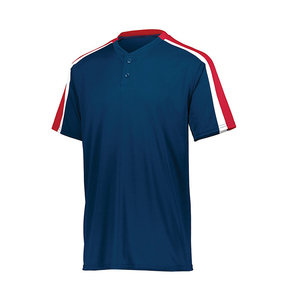 เสื้อเบสบอลพรีเมียม OEM ระดับโปร ผ้าโพลีเอสเตอร์ซับเหงื่อ กระดุมสามเม็ด เสื้อกีฬา โลโก้ปัก ผลิตเร็ว - Product Image 1