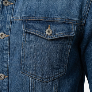 Chaqueta Cortavientos Vaquera Personalizada para Hombre, Diseño Vaquero Lavado con Estilo, Impresión Completa, Revestimiento Frontal, para Uso en Exteriores - Product Image 5