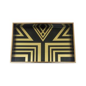 Precio al por mayor de fábrica, tablero de MDF, bandeja de desayuno, pegatina esmaltada, vajilla impresa, plato superior, platos, bandeja para servir alimentos - Product Image 6