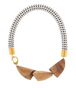 Vente en gros de colliers pour femmes en résine, grosses perles et cordon en cuir, colliers de perles épais, bijoux de mode - Product Image 6