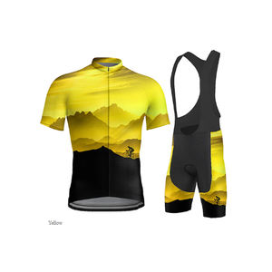 Maillots de cyclisme OEM de dernière conception les plus vendus ensemble de vêtements de vélo respirants impression de sublimation vêtements de sport uniformes de cyclisme - Product Image 2