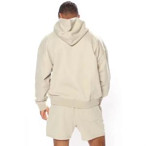 Ensemble short à capuche à manches courtes personnalisé pour hommes Ensemble de haute qualité 100% sweats à capuche et shorts en coton biologique survêtements pour hommes - Product Image 3