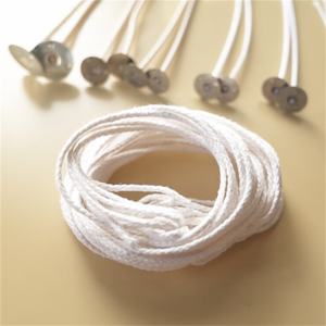 Mèches en coton tressées plates auto-coupantes pour bougies, pour une flamme stable dans les bougies piliers et les bougies en cire d'abeille - Product Image 6