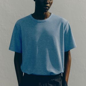 Meilleure vente 100% coton pour hommes coupe ample conception unie hommes nouveau coton léger haute qualité hommes t-shirts - Product Image 2