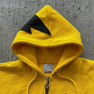 Custom Streetwear 100% Cotton Winter <b>Zip</b> <b>up</b> <b>Hoodie</b> with Distressed Embroidery Patch Cut Sew Applique and Acid Washed Finish - Product Image 6