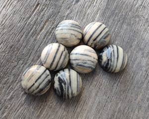 Wholesale Natural Zebra Jasper AAA+ Quality Third Party Certified Lavira Brand 20mm Calibrated Round Australia Loose Gemstones - Product Image 4