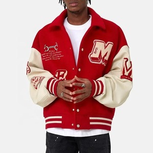 Veste de baseball universitaire sur mesure, de haute qualité, en sergé respirant, fabriquée en usine - Product Image 4