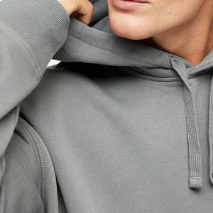 Chándal para Hombre con Diseño de Cintura Elástica, Precio de Fábrica, con Capucha y Bolsillos Tipo Canguro, Diseño Sólido, Mangas Completas, Material Cómodo - Product Image 3