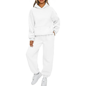 Venta al por mayor de fabricación de chándal de gran tamaño de moda de talla grande chándal personalizado Logo chándal con capucha - Product Image 1