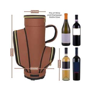 Waterproof Portable Multi-Functional Golf <b>Cart</b> Bag PU Leather Mini Caddy Stand Bag Travel Handbag Wine Organizer Pouch Outdoor - Product Image 6