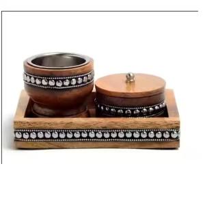 Brûleur d'encens de haute qualité pour la méditation à domicile et l'aromathérapie, brûleur d'encens de luxe avec poignée en bois - Product Image 5