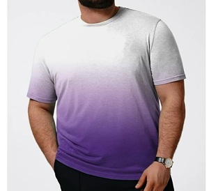 Top vente lavé à l'acide Vintage soleil fané T-Shirts 100% coton Hip Hop Style col montant conception d'épaule pour l'entraînement de gymnastique - Product Image 4