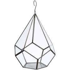 Lanterne moderne en verre métallique en forme de diamant pour décoration artisanale à la maison pour ornement de table de Pâques ou arrangements artistiques d'intérieur - Product Image 3