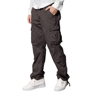 Custom Logo Wholesale Gym Fitness Wear Men Cargo Joggers <b>Trousers</b> <b>With</b> Side <b>Pockets</b> Jogger Pants - Product Image 1