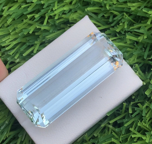 Phòng thí nghiệm tạo ra Aquamarine rạng rỡ cắt đệm cắt sẵn sàng để tàu Chất lượng cao mắt sạch sẽ và Loupe sạch từ skardu Pakistan - Product Image 3
