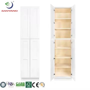 Armoires de cuisine modulaires tout en bois de style européen de qualité supérieure Meubles en panneaux laminés - Product Image 3