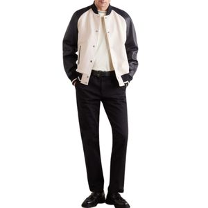 Chaqueta Bomber Casual de Manga Larga para Hombre, Impermeable, Cortavientos, con Bolsillos con Cremallera, Prenda Exterior Elegante para Invierno con Cuello Alto - Product Image 3