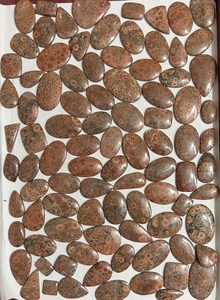 AAA + Grado 100% Natural Poppy Jasper Cabochon Piedra preciosa hecha a mano para la fabricación de joyas Piedra de forma de tamaño mixto Jasper Piedra preciosa única, - Product Image 4