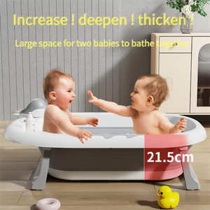 2024 <span class=keywords><strong>baignoire</strong></span> pliable en plastique pour bébé bébé chaud avec température et ensemble de baignoires pour bébé - Product Image 2