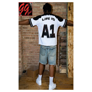 Fabricante de 100% camisetas de trabajo de panel de Jersey de algodón para hombre con impresión personalizada en varios colores - Product Image 2