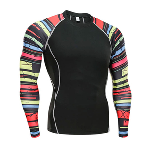 Trajes de Compresión Elásticos Lavados Hechos a Medida Profesionales para Entrenamiento de Lucha MMA, Secado Rápido, Transpirables, Ligeros, Manga Larga - Product Image 2