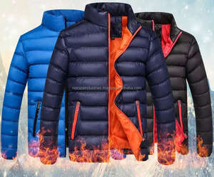 Chaqueta Acolchada Brillante de Invierno para Hombre, Diseño Nuevo, Cuello Alto, Chaqueta Acolchada para Exteriores - Product Image 1