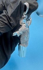 สร้อยคอจี้เพชรโมอิสซาไนต์ VVS แบบใหม่ล่าสุด ดีไซน์พระเยซูคริสต์ สำหรับแร็ปเปอร์ ราคาขายส่ง - Product Image 3