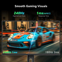 Monitor para Juegos Esports de 540Hz, Pantalla LED sin Marco de 27 Pulgadas 2K 4K, Tiempo de Respuesta de 1ms, 100% sRGB, Luz Azul Baja, Pantalla para Gamers Profesionales