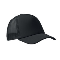 Gorra Trucker Personalizable Unisex de 5 Paneles, Poliéster, con Malla y Espuma en la Parte Trasera, para Viajes al Aire Libre, con Logotipo Blanco Sublimado