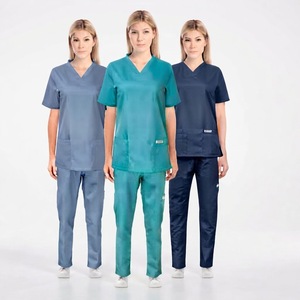 Conjunto de Uniformes Médicos Unisex Transpirables, Ropa de Trabajo Tejida con Cintura Elástica, Uniforme de Enfermería para Hospital, Spa y Clínica - Product Image 5