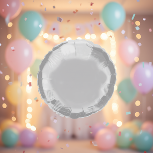 Palloncini Circolari Argento 'Party Love' R24 60Cm, Confezione da 12 Pezzi - Product Image 3