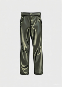 Pantalón de cuero de moda de alta calidad para mujer, pantalón de cuero negro brillante, pantalón de cuero PU de estilo callejero para mujer - Product Image 5