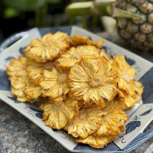 Organic Vietnam soft dried pineapple for vegan snack brands and gourmet food <b>gift</b> <b>boxes</b> featuring natural golden yellow color - Product Image 1