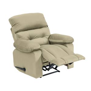 Canapé simple classique moderne Fauteuil inclinable Tissu en velours de lin en ivoire foncé Salon de loisirs intérieur Massage Prix d'usine - Product Image 1