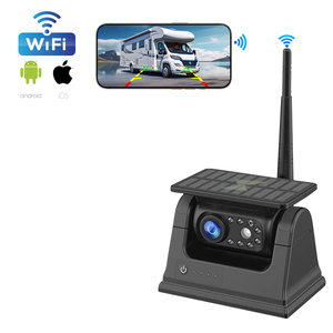 Offre Spéciale : Caméra <span class=keywords><strong>de</strong></span> <span class=keywords><strong>Recul</strong></span> Sans Fil à Batterie Solaire avec Base Magnétique, Compatible iOS et Android, 1080P pour Camion et Remorque - Product Image 1