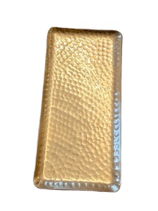 ถาดรูปไข่อเนกประสงค์ทำจากอลูมิเนียมสีทองใช้ค้อนสำหรับเสิร์ฟอาหารที่บ้าน - Product Image 4