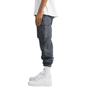 Casual Utility Cargo Pants Men Cotton Canvas Multi Pocket Work <b>Trousers</b> Straight Leg Outdoor Fashion Durable Daily Wear - Product Image 3