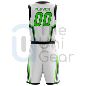 Uniformes de Baloncesto sin Mangas Unisex de la Mejor Calidad UNI GEAR, 100% Poliéster, Transpirables, de Secado Rápido y que Absorben la Humedad - Product Image 2