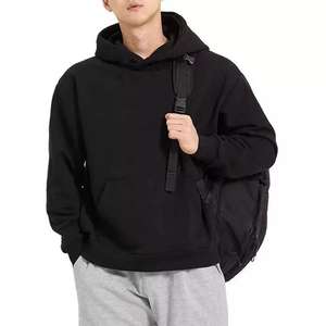 Nouveaux sweats à capuche personnalisés pour hommes en polyester/coton molletonné, épais, écologiques, avec impression en relief, poche, coupe classique, hiver - Product Image 2