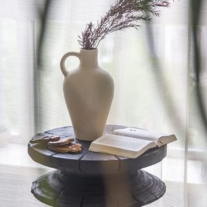 Centre de table de mariage et décorations d'hôtel Pot de fleurs en céramique terracotta fait à la main avec glaçure rustique pour table de salon - Product Image 1