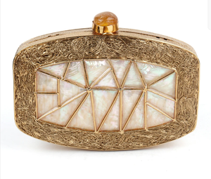 Mother of <b>Pearl</b> Women Fashion Beach Style <b>Handbag</b> Clutch Bag Ladies Purse Women Clutch Purse for Wedding by LUXURY CRAFTS - Product Image 6