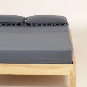 Sábana ajustada de algodón puro de primera calidad 100% con plástico duradero elástico antiarrugas para hoteles y hospitales - Product Image 1