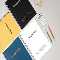 Cuaderno Boba coreano moderno para campus, tamaño B5 (190x260mm), 50 páginas, tapa dura de PP, encuadernación cosida de 8mm, impresión CMYK, color personalizado