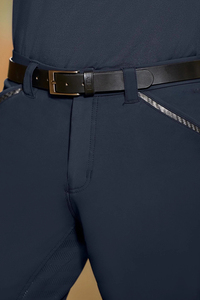 Pantalones de montar personalizados para hombre con costuras reforzadas de diseño flexible ajustado y comodidad del ciclista Mejor calidad Último diseño - Product Image 2